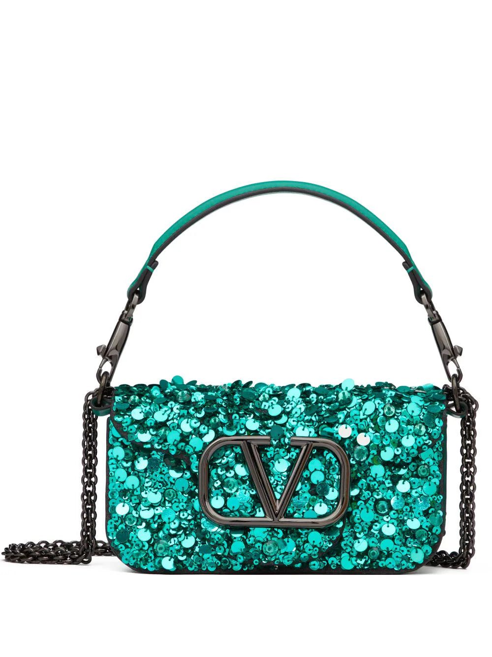 Valentino Garavani Locò VLogo sequin shoulder bag