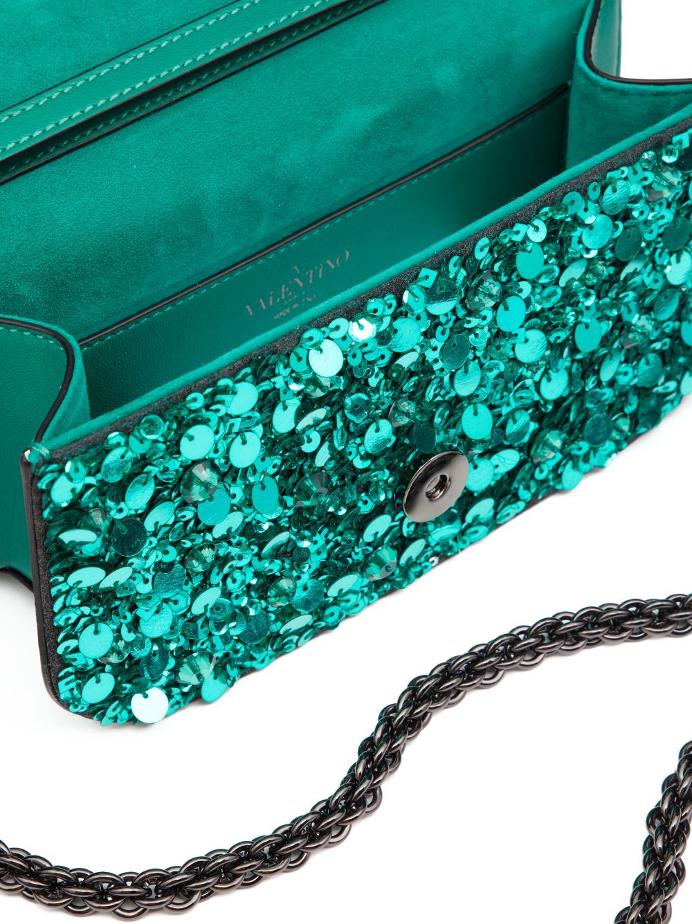 Valentino Garavani Locò VLogo sequin shoulder bag - Image 3