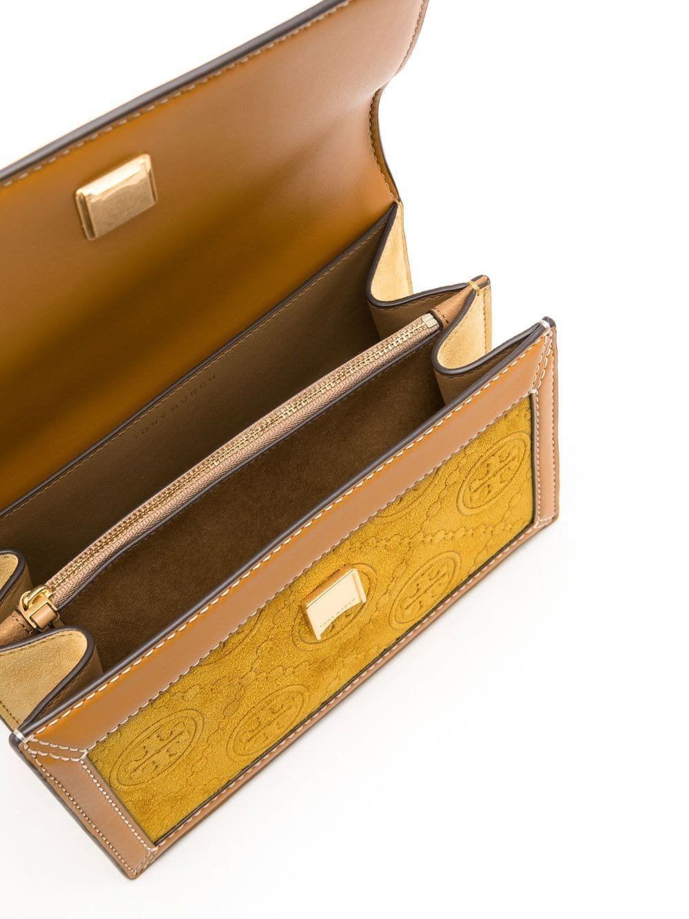 Tory Burch T monogram embossed suede shoulder bag - Image 5