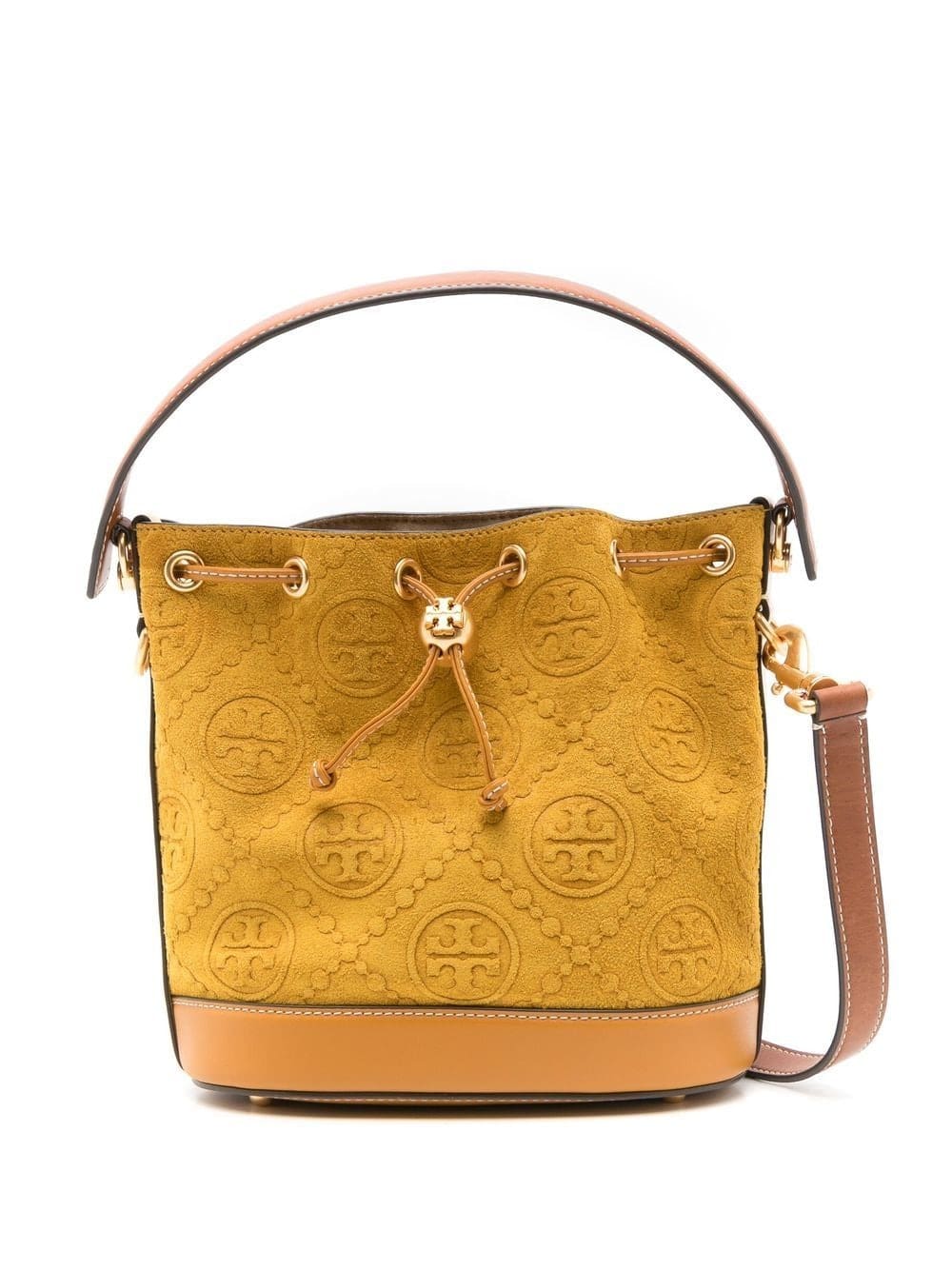 Tory Burch T monogram embossed bucket bag