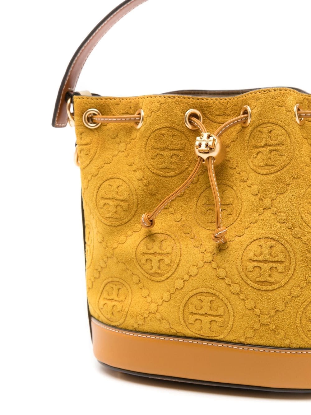 Tory Burch T monogram embossed bucket bag - Image 4
