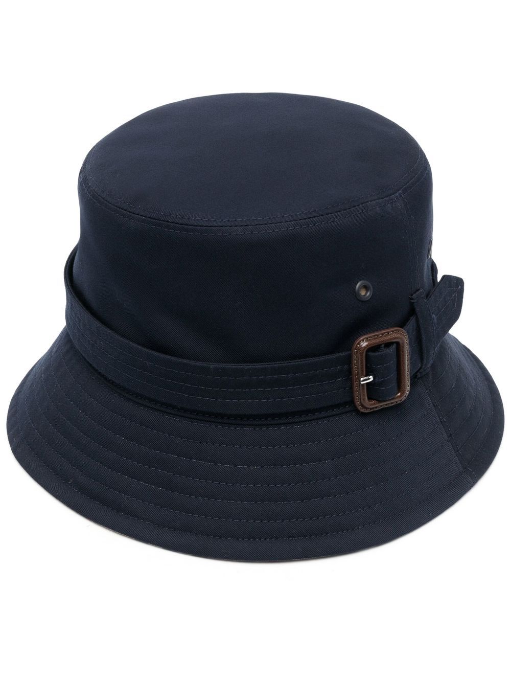 Burberry buckle-detail cotton bucket hat