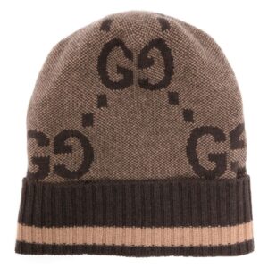 Gucci GG jacquard cashmere beanie