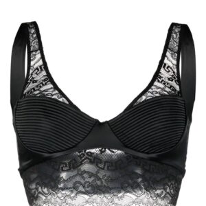 Versace  Greca-detail lace brallete