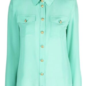 Balmain silk long-sleeve shirt