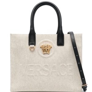 Versace large La Medusa canvas tote bag