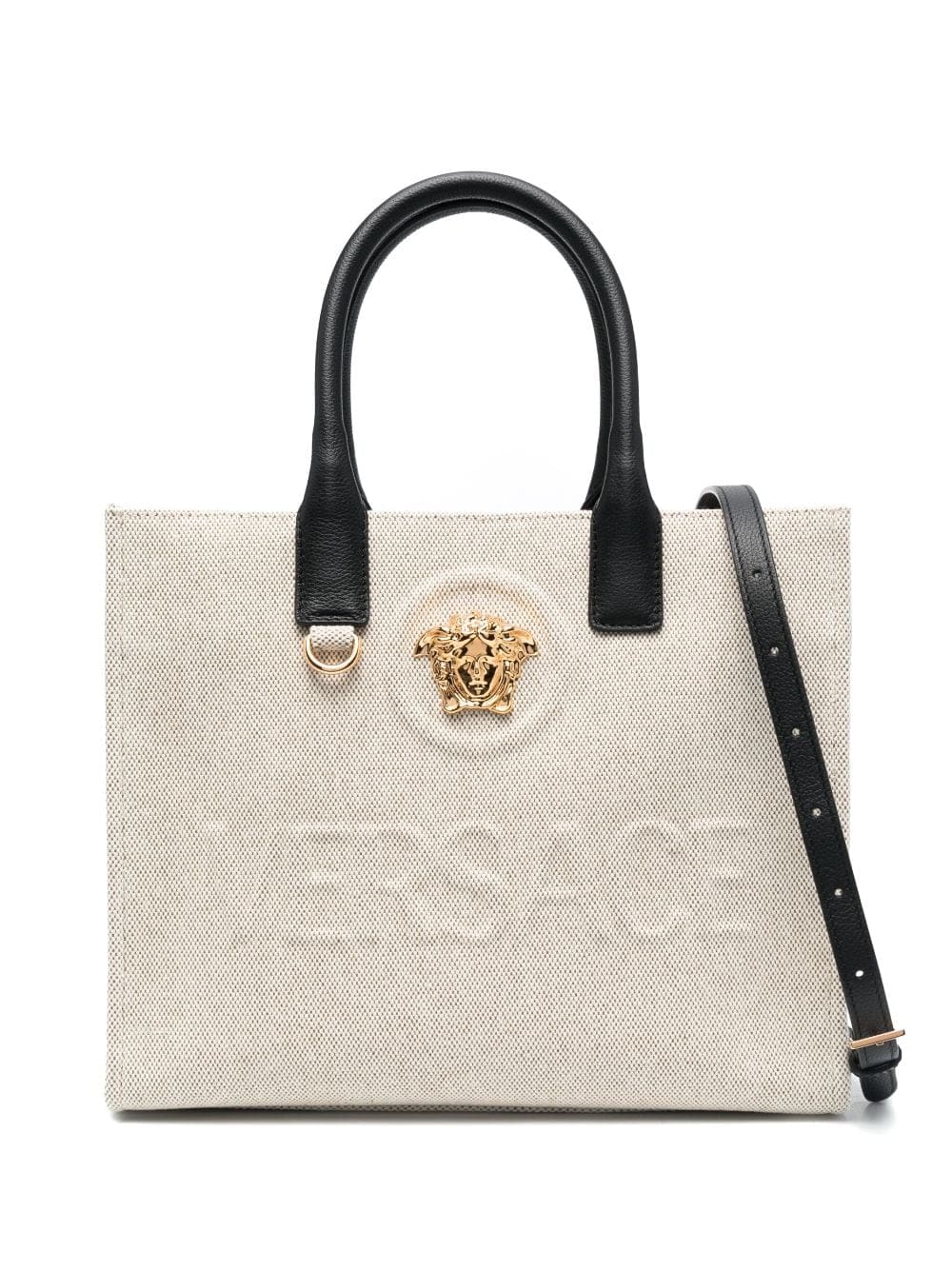 Versace large La Medusa canvas tote bag
