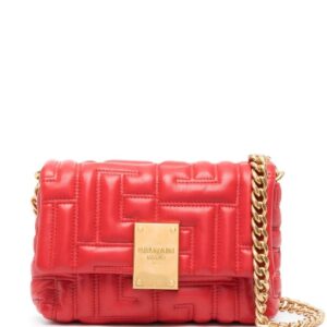 Balmain logo-detail leather crossbody bag