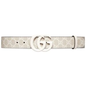 Gucci  monogram-pattern leather belt