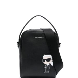Karl Lagerfeld logo-plaque detail tote bag