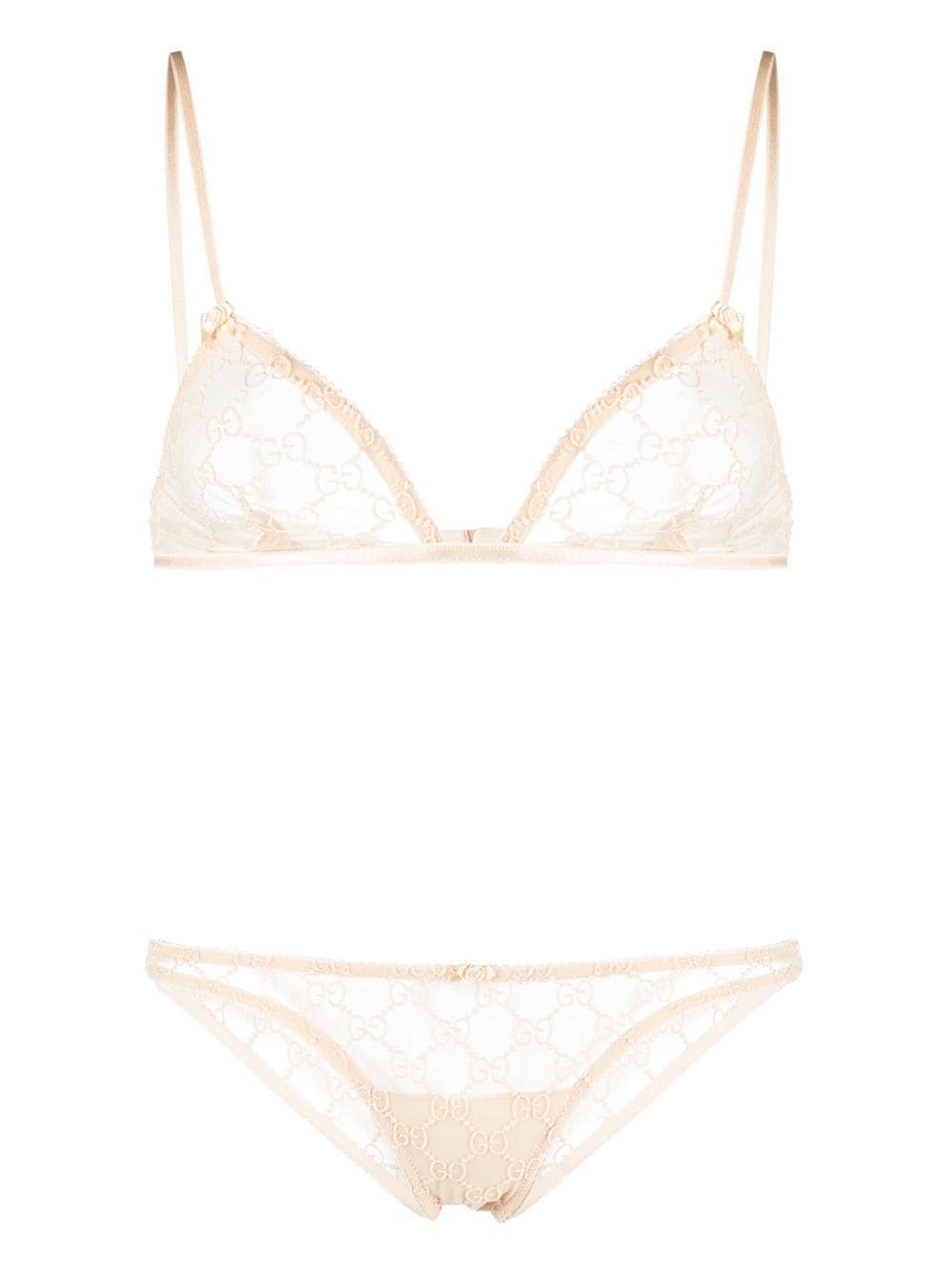 Gucci GG-jacquard lingerie set