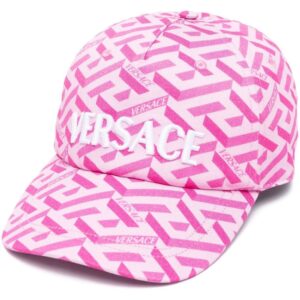 Versace Greta-print cotton baseball cap