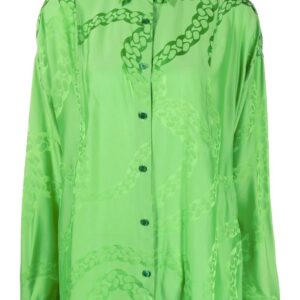 Stella McCartney  chain-link print long-sleeve shirt