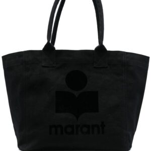 ISABEL MARANT Yenki flocked-logo tote bag