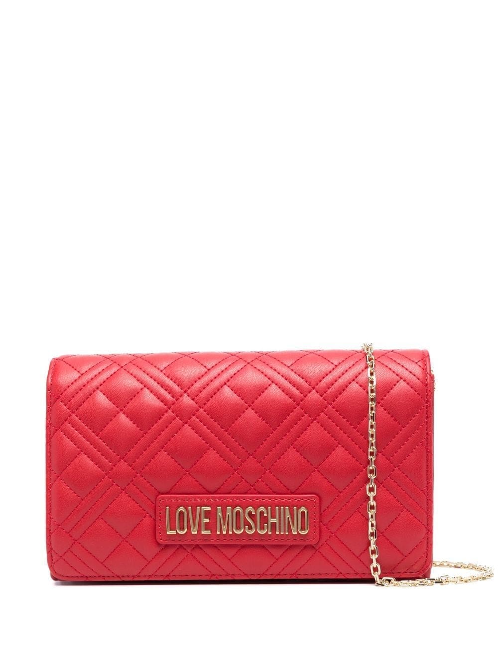 Love Moschino quilted faux-leather crossbody bag