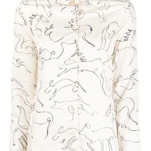 Stella McCartney  animal-print long-sleeve shirt