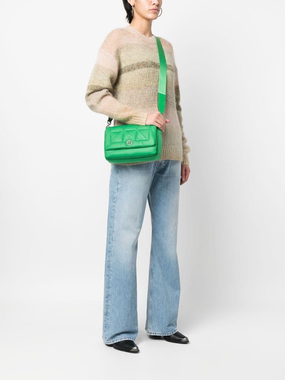 Michael Michael Kors logo-plaque quilted crossbody bag - Image 2