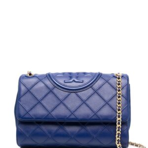 Tory Burch  logo-embossed quilted shoulder bag