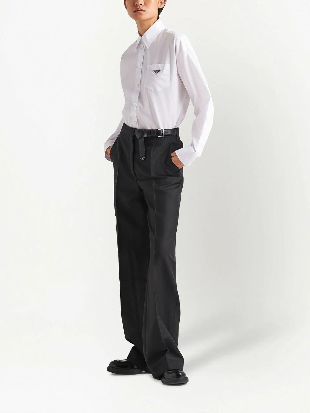 Prada patch-pocket poplin shirt - Image 2