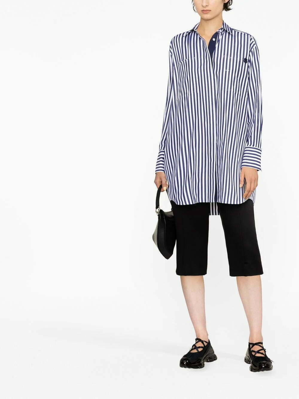 sacai stripe-print long-sleeve shirt - Image 2