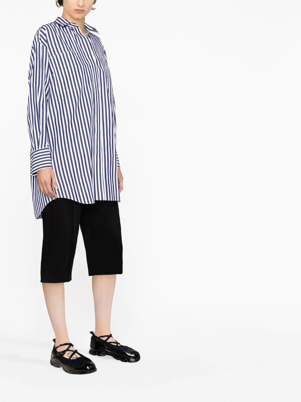 sacai stripe-print long-sleeve shirt - Image 3