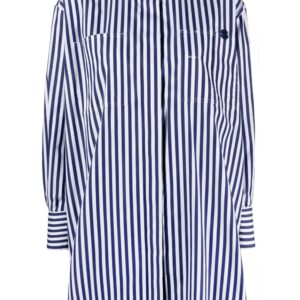 sacai  stripe-print long-sleeve shirt