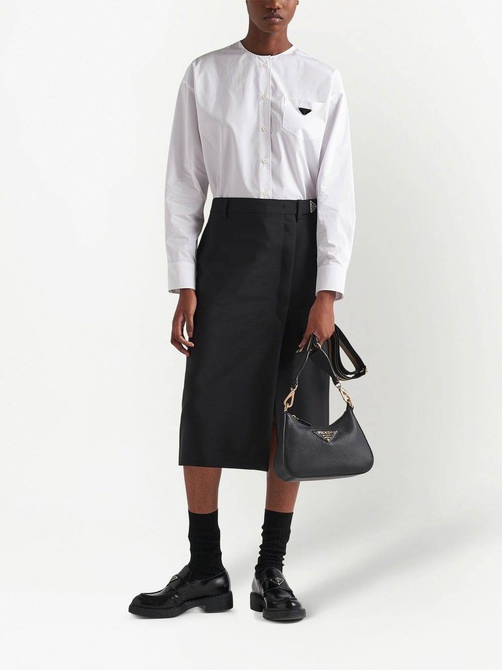 Prada logo-strap cross body bag - Image 2