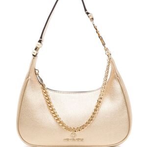Michael Kors logo-plaque leather mini bag