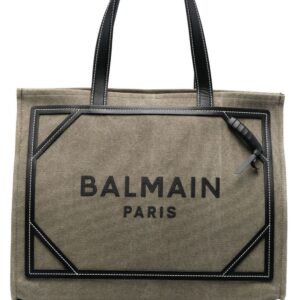 Balmain B-Army canvas tote bag