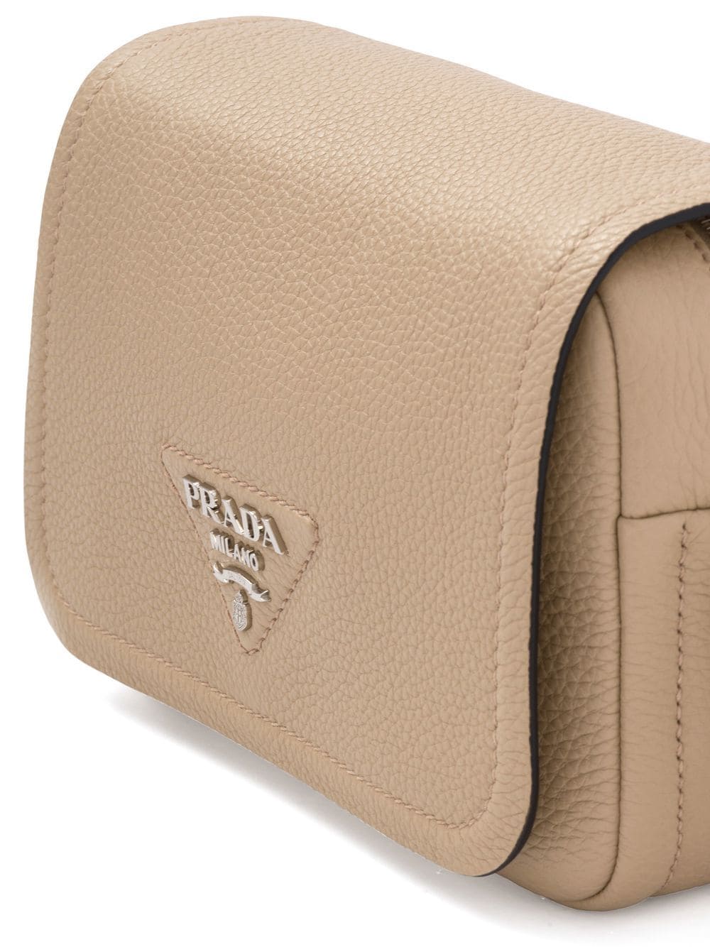 Prada logo-plaque leather shoulder bag - Image 4