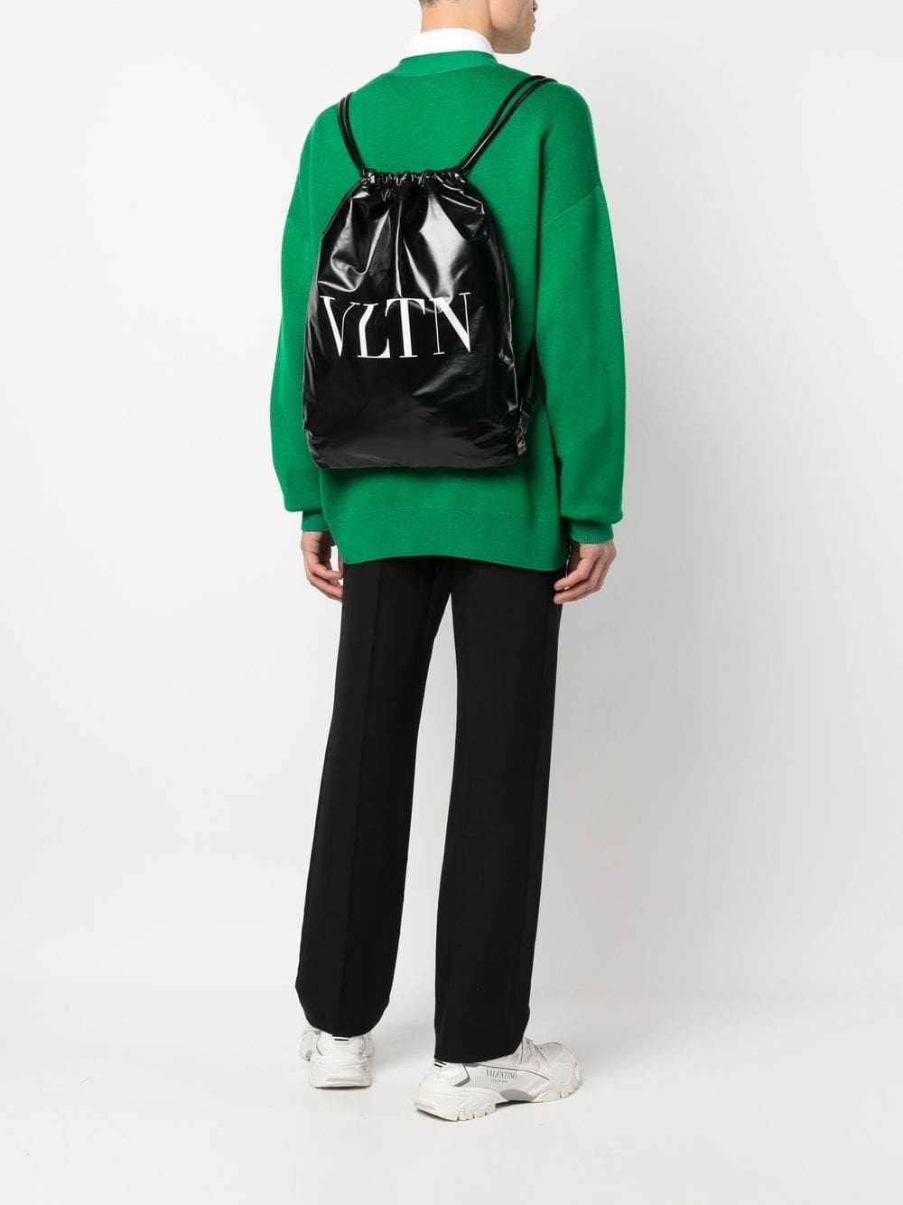 Valentino Garavani VLTN patent leather backpack - Image 2