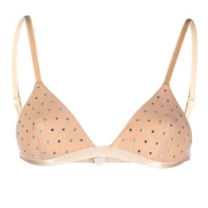 THE ANDAMANE  crystal-embellished triangle bra
