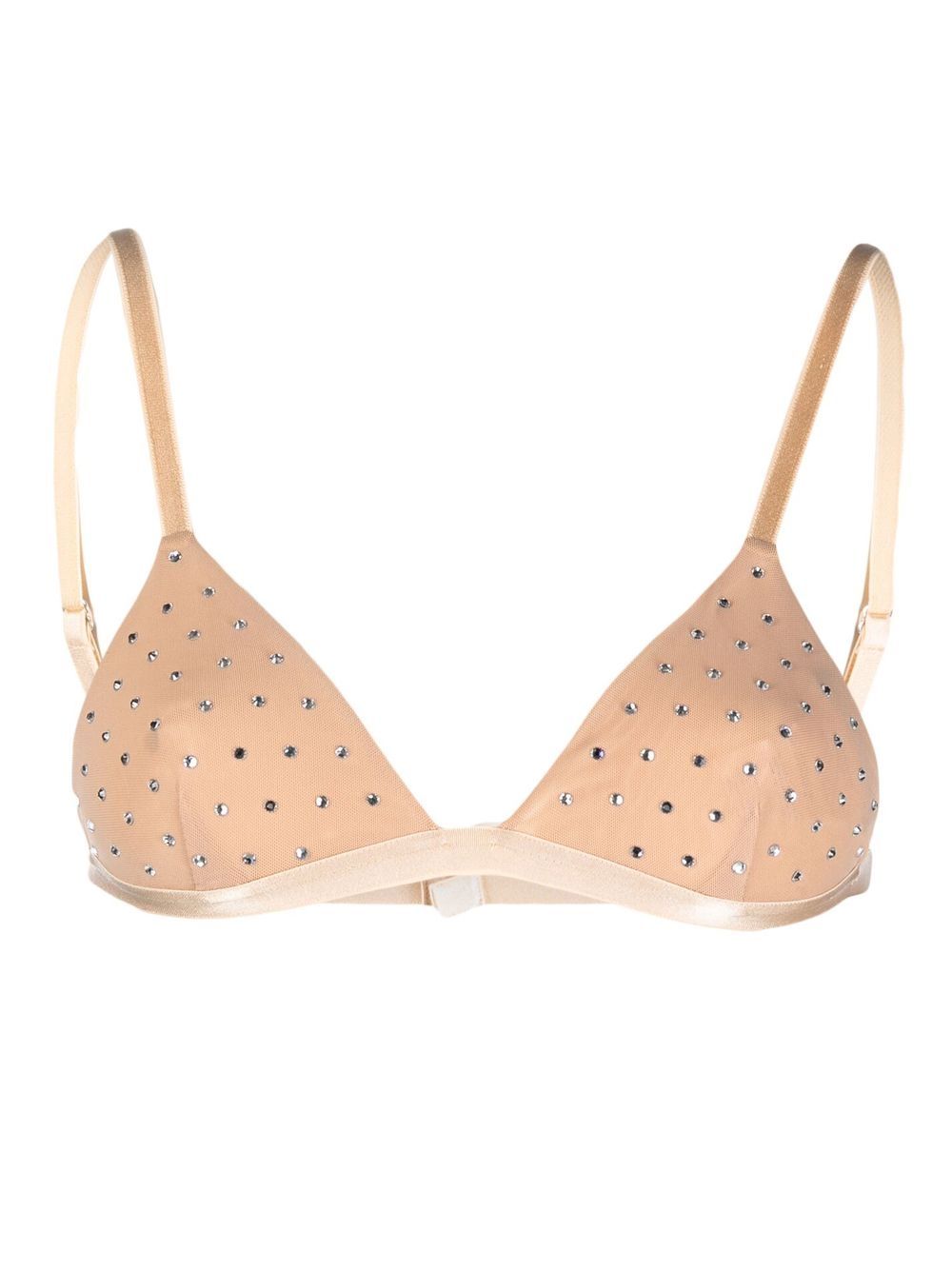 THE ANDAMANE crystal-embellished triangle bra