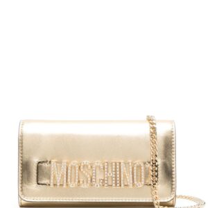 Moschino logo-plaque crossbody bag