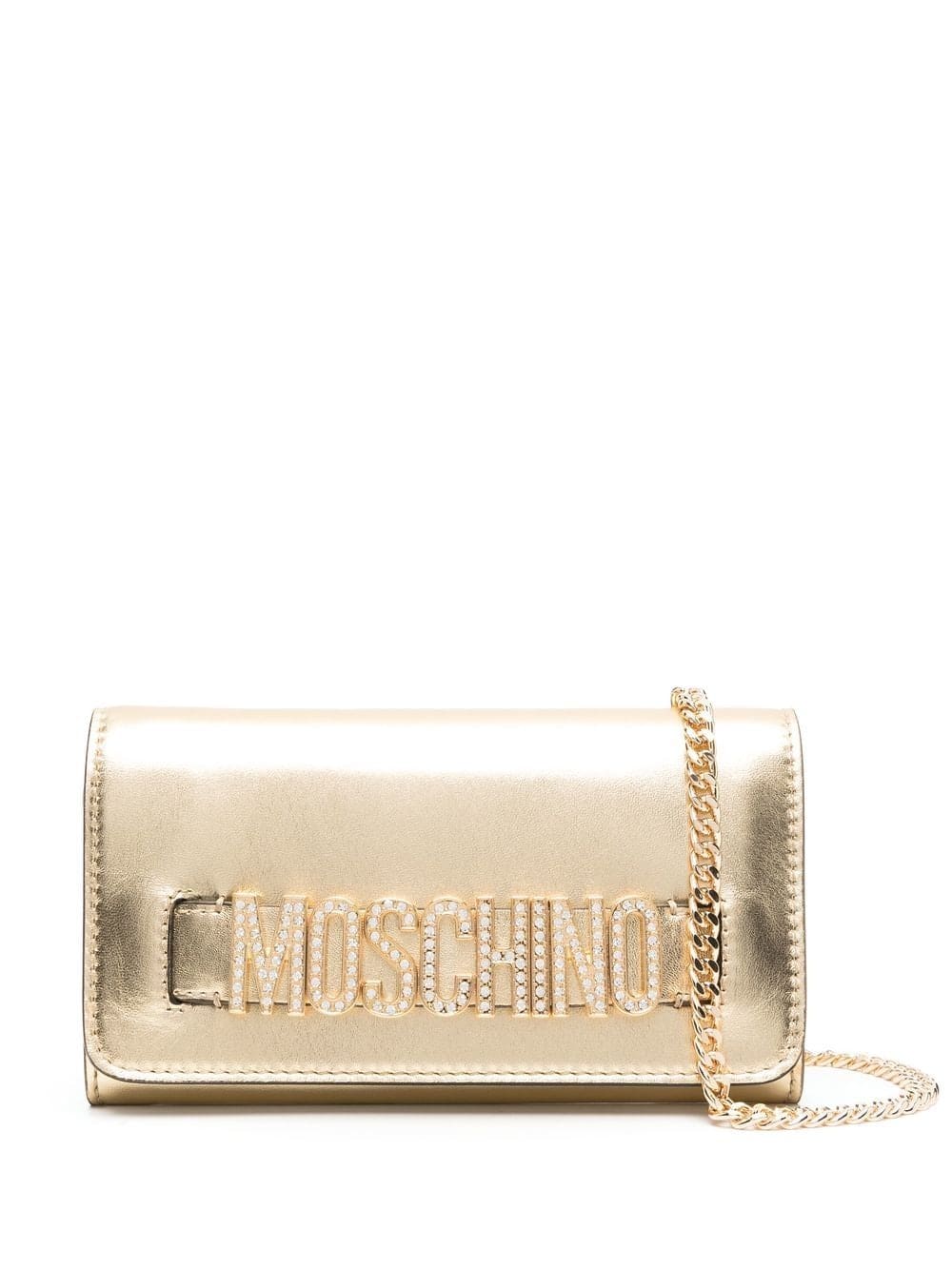 Moschino logo-plaque crossbody bag