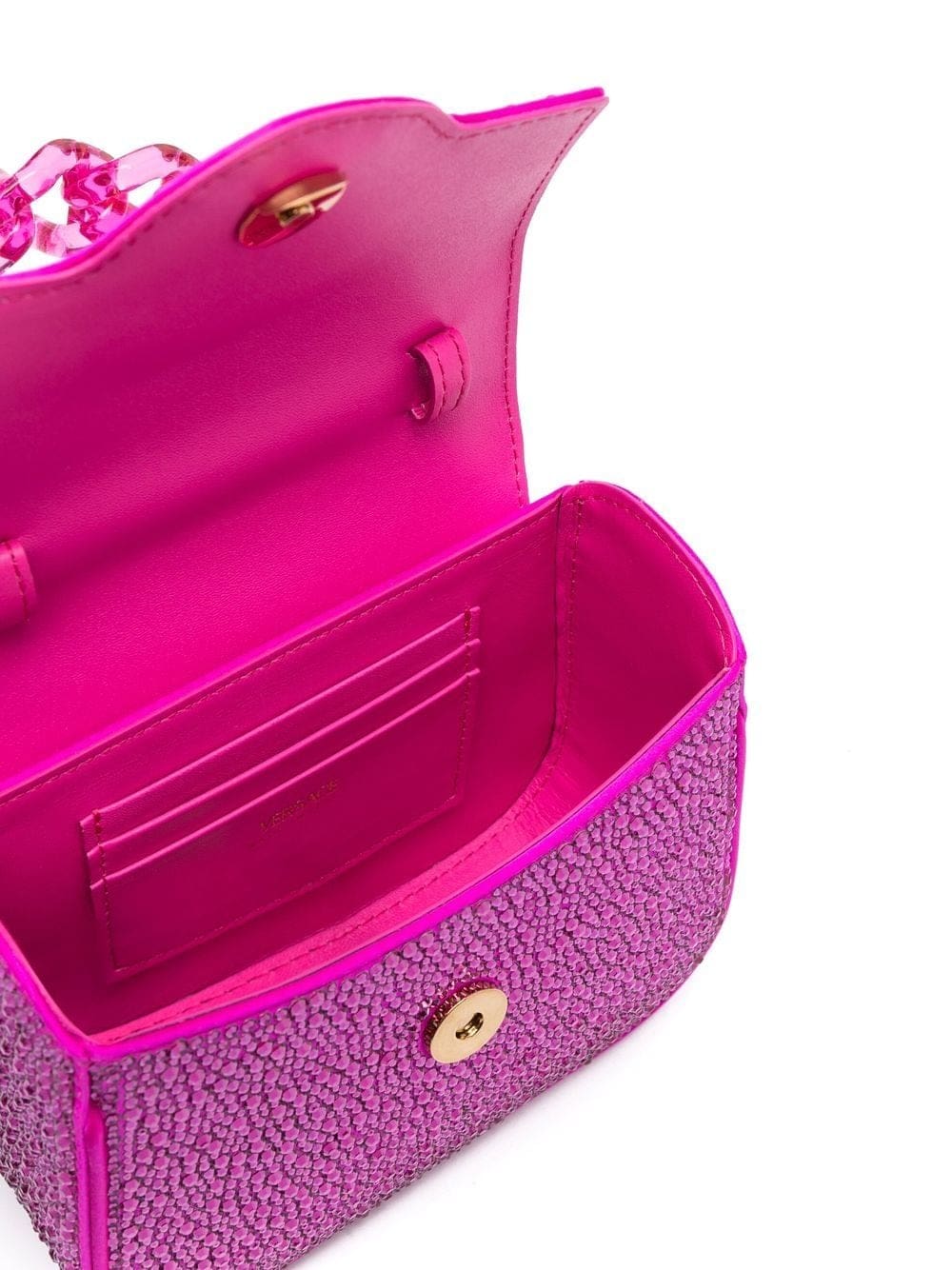 Versace La Medusa crystal-embellished mini bag - Image 5