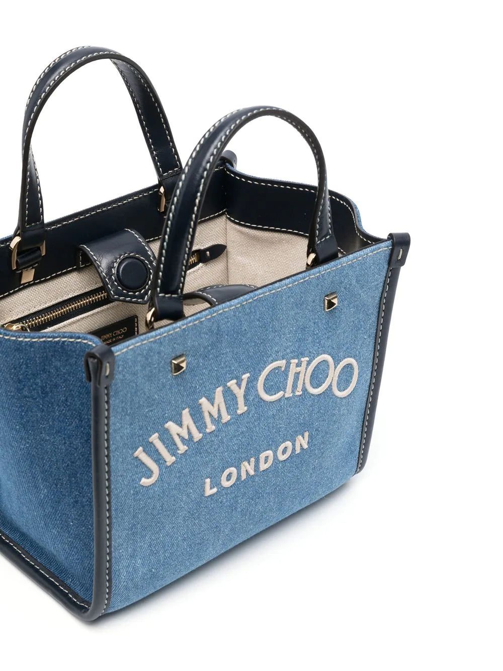 Jimmy Choo Varenne mini denim tote bag - Image 5