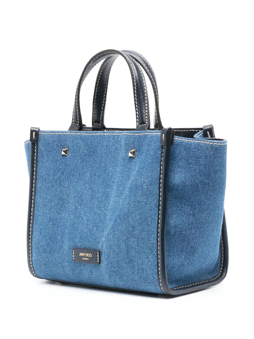Jimmy Choo Varenne mini denim tote bag - Image 3
