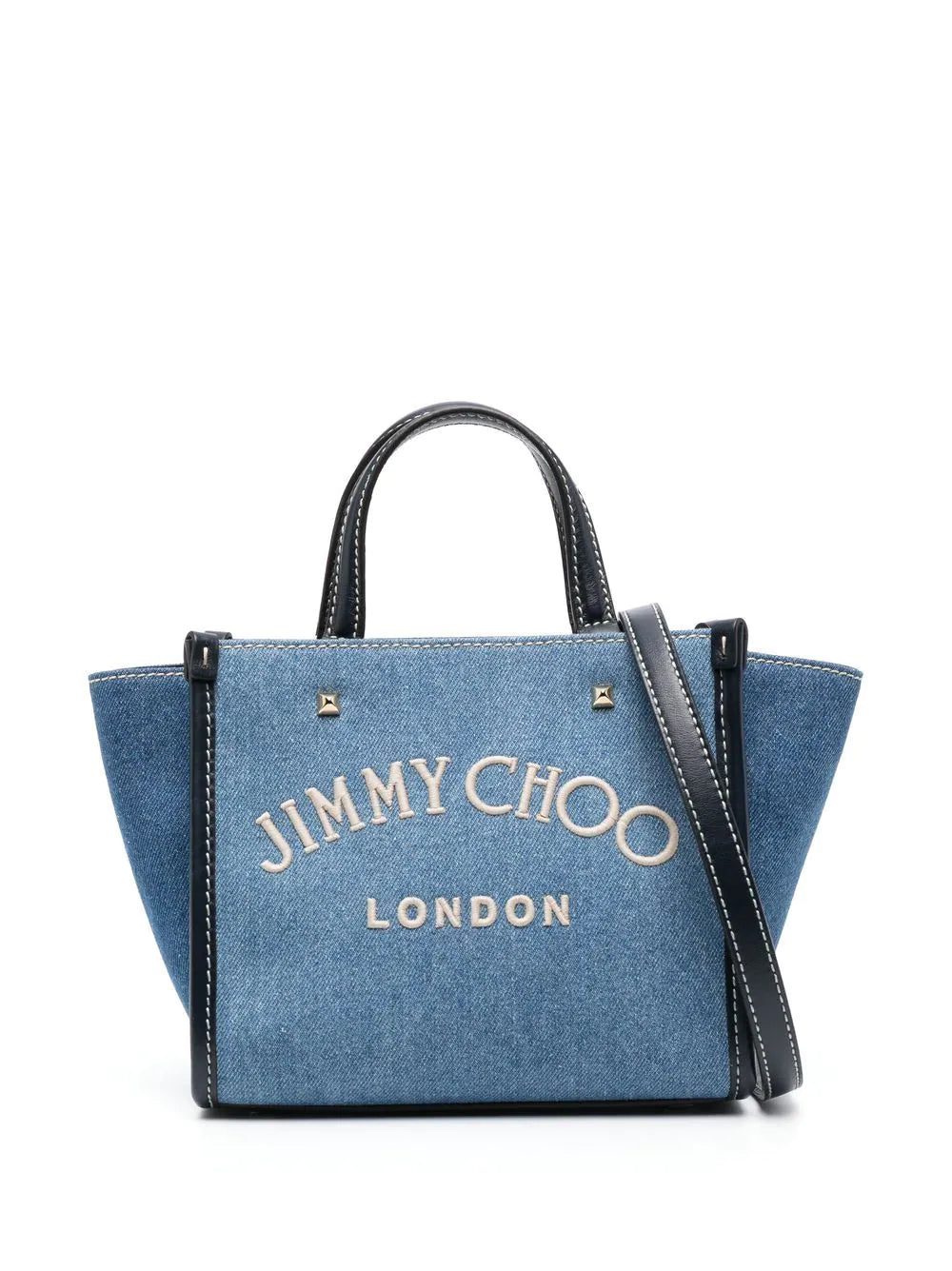 Jimmy Choo Varenne mini denim tote bag