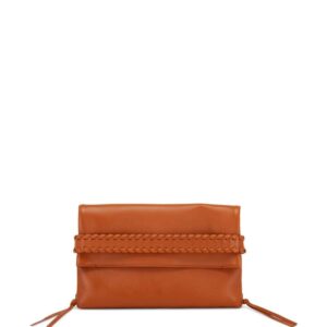 Chloé whipstitch-trim clutch bag