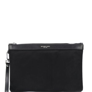 Michael Michael Kors logo-stamp leather clutch bag