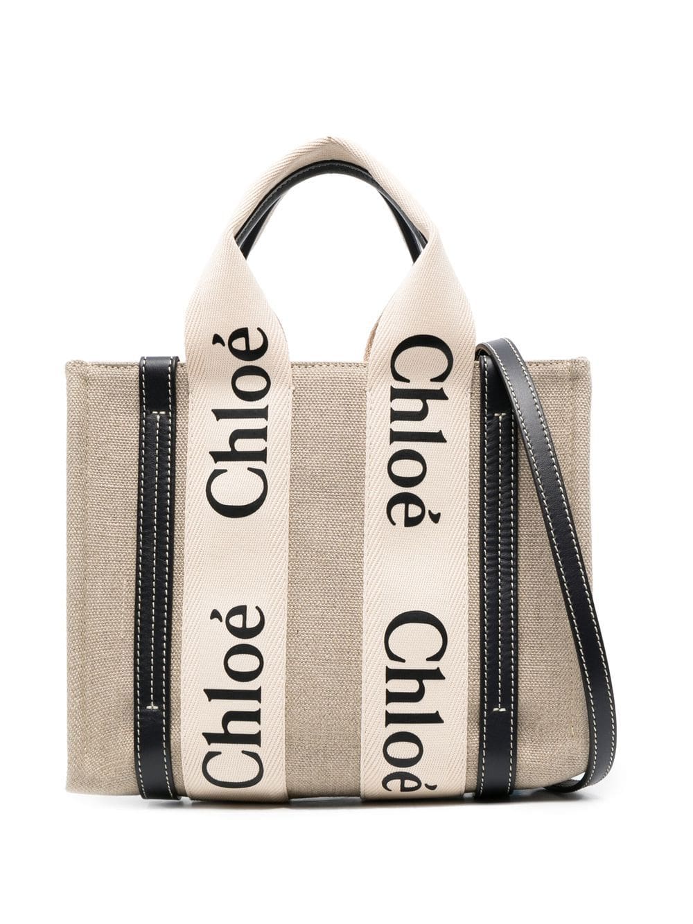 Chloé Woody logo-print tote bag