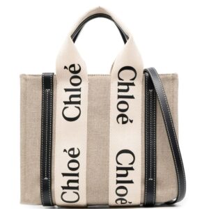 Chloé  Woody logo-print tote bag