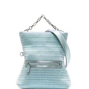 Karl Lagerfeld logo patch chain-link tote bag