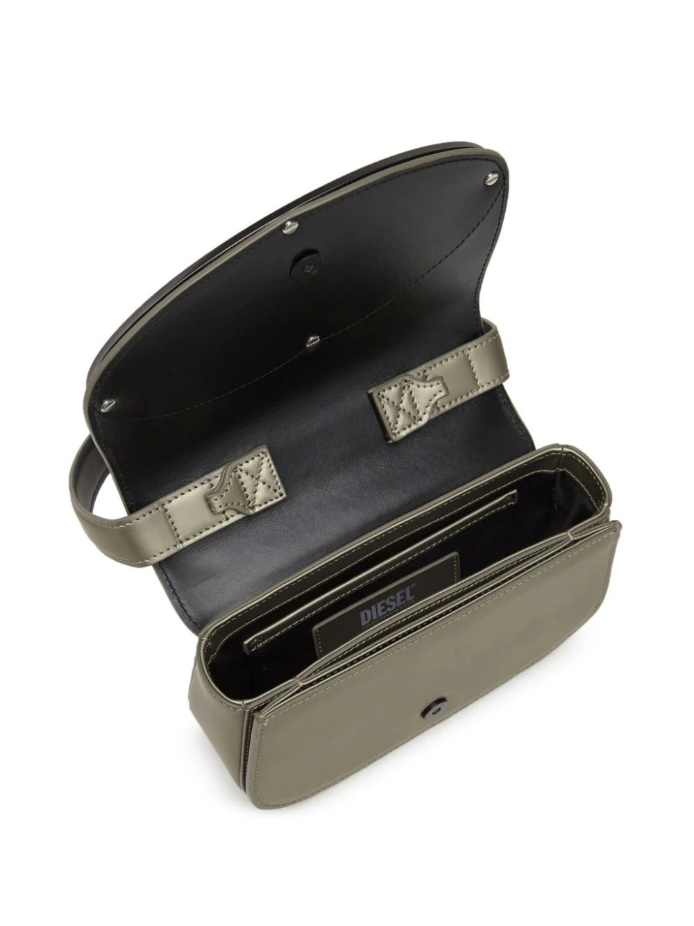 Diesel logo-plaque shoulder bag - Image 4