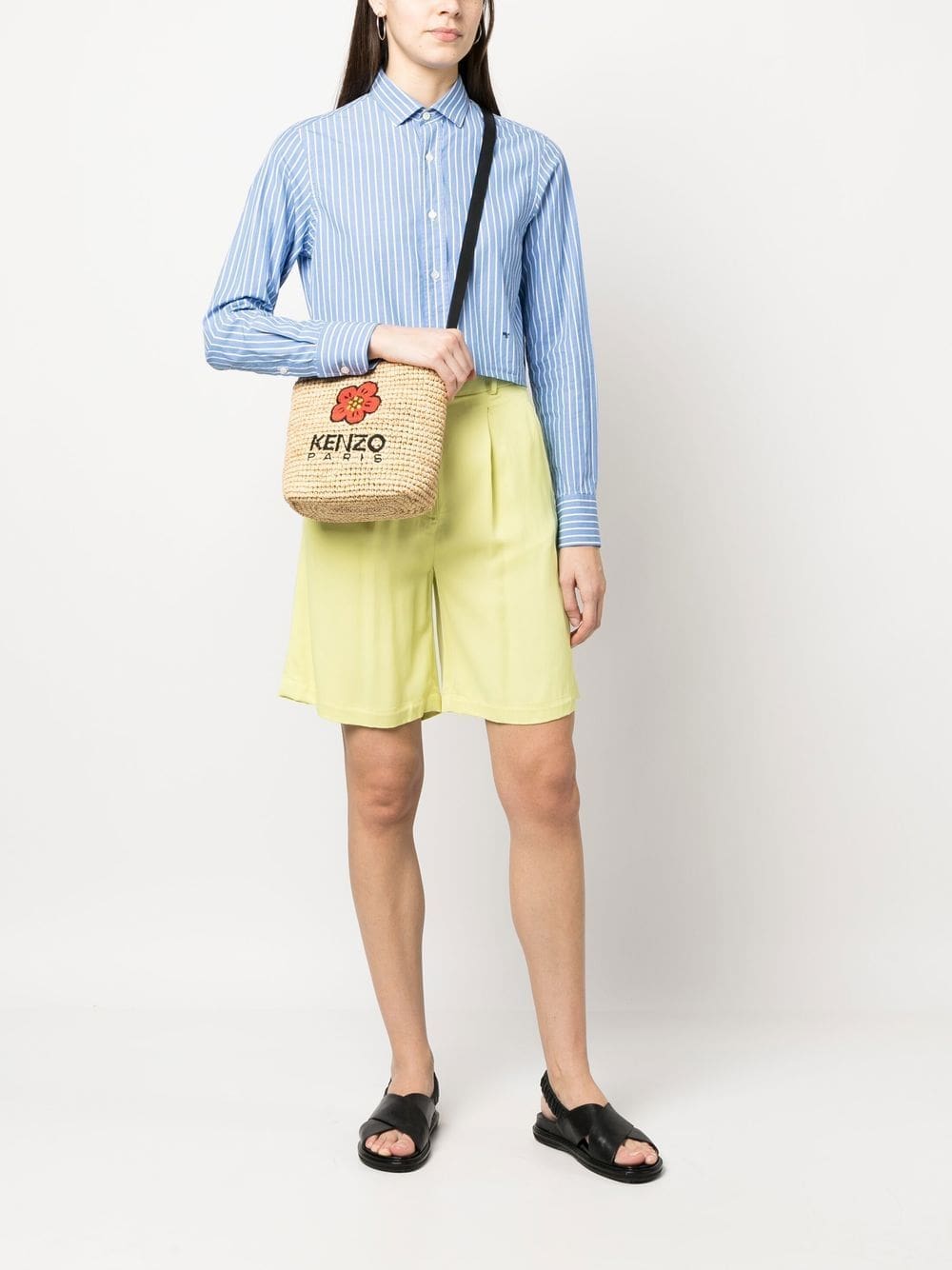 Kenzo Boke Flower straw crossbody bag - Image 2