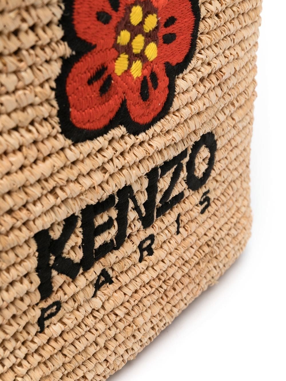 Kenzo Boke Flower straw tote bag - Image 4