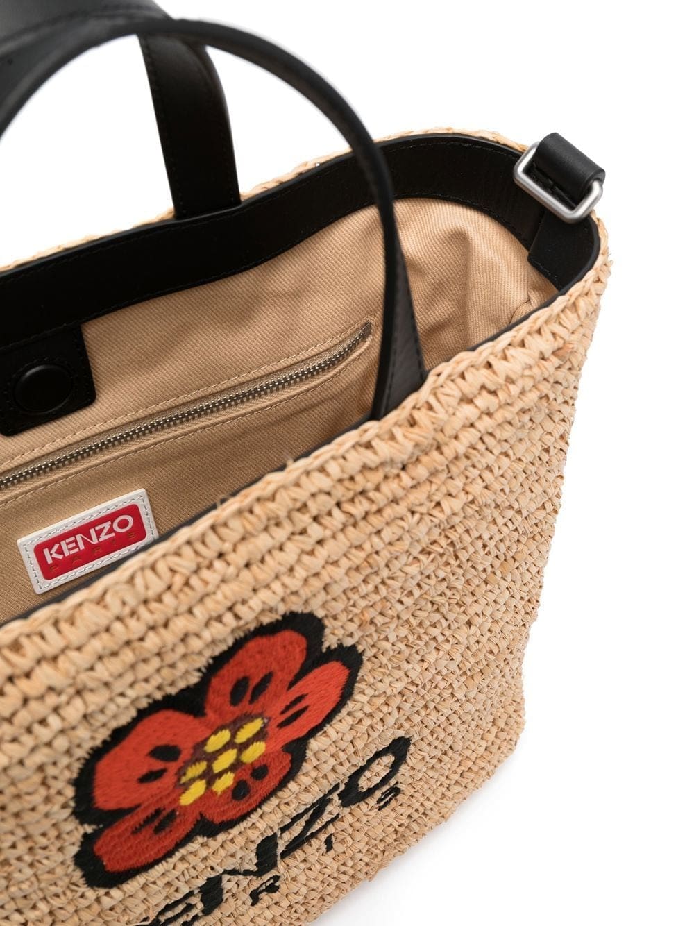 Kenzo Boke Flower straw tote bag - Image 5