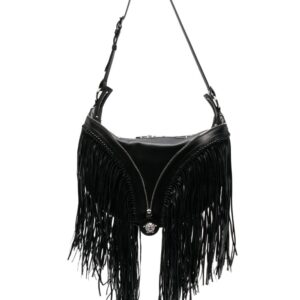 Versace Repeat fringed shoulder bag