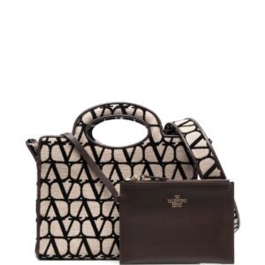 Valentino Garavani Le Troisième Toile Iconographe leather tote bag